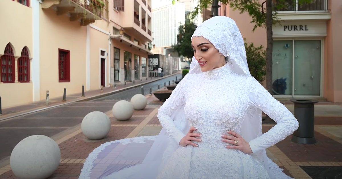 Beirut il video della sposa libanese durante lesplosione