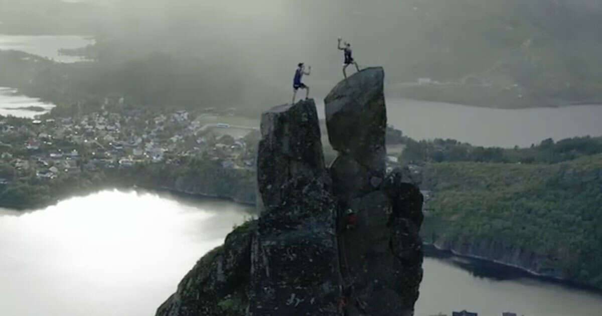 Beach Volley sui fiordi della Norvegia il video  incredibile