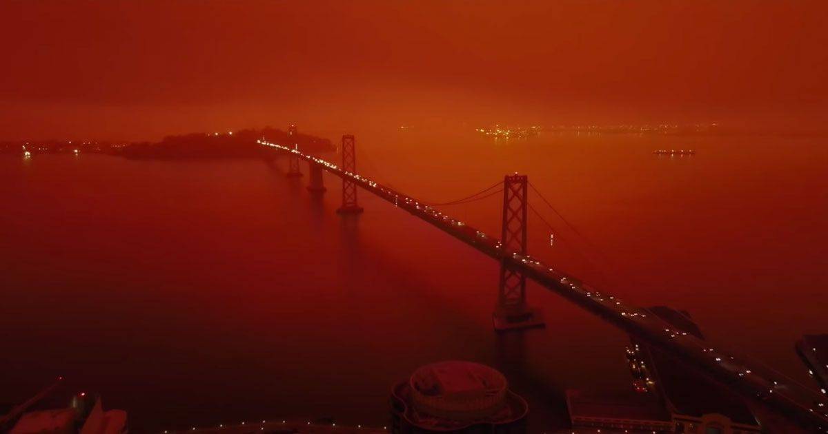 Il cielo di San Francisco  diventato arancione il video