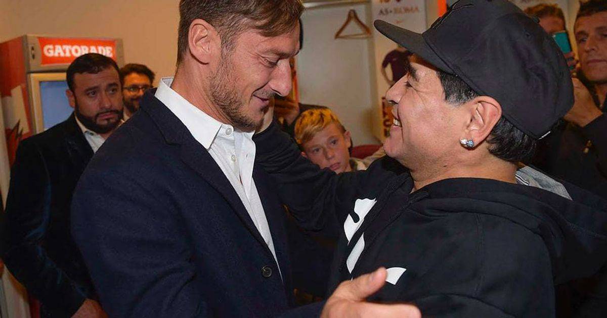 Lultimo saluto di Francesco Totti a Maradona il post su Instagram