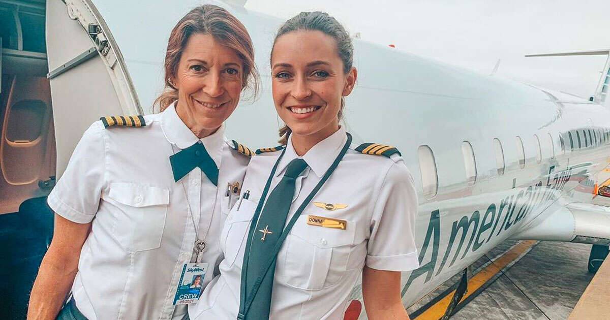 Madre e figlia pilotano insieme  la prima volta nella storia
