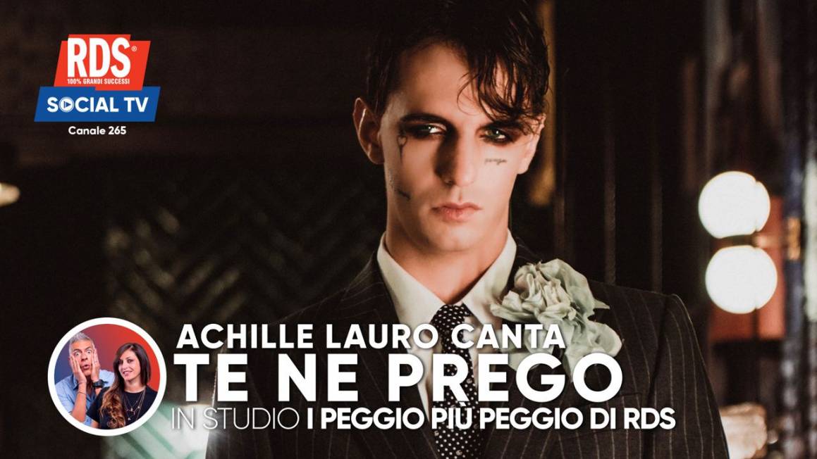 Achille Lauro canta Te ne prego con I peggio pi peggio di RDS sulla RDS Social TV