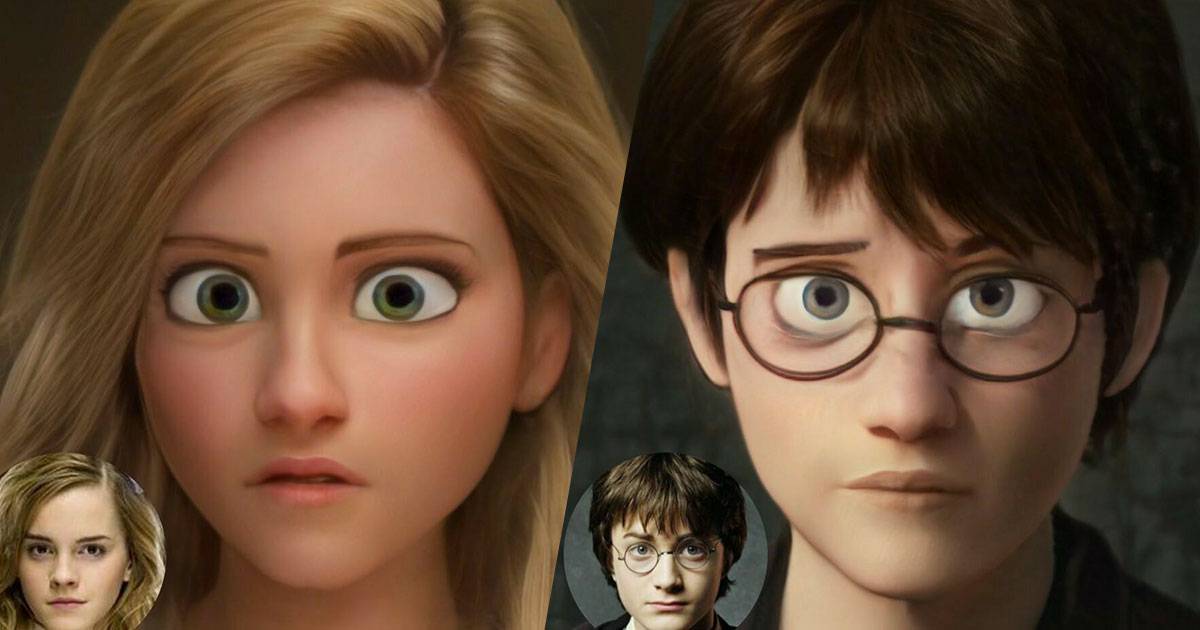 Come sarebbero i personaggi Harry Potter in un film danimazione