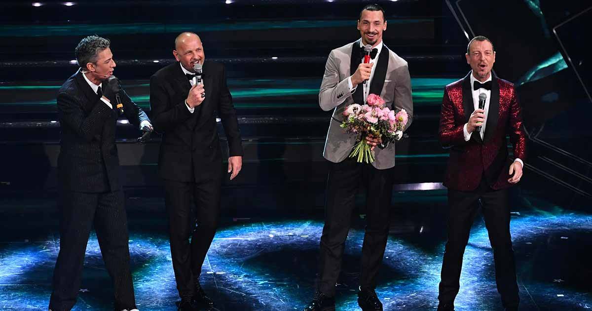 Mihajlovic e Ibrahimovic cantano Io vagabondo a Sanremo 2021