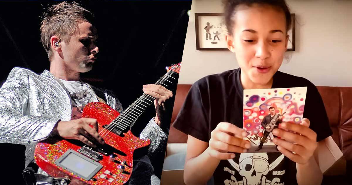 Matt Bellamy dei Muse ha regalato la sua chitarra a Nandi Bushell