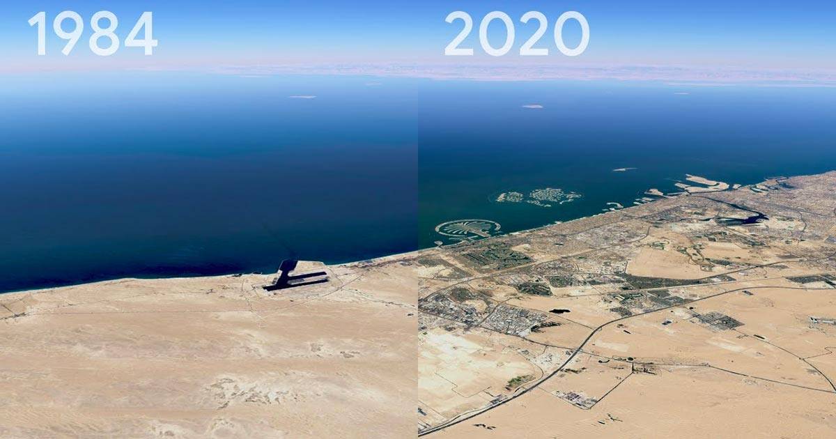 Google Earth come  cambiato il mondo negli ultimi 40 anni