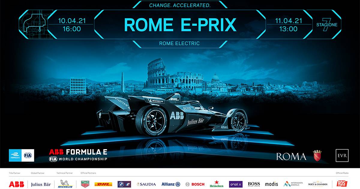 Formula E a Roma RDS radio ufficiale dellevento motorsport elettrico