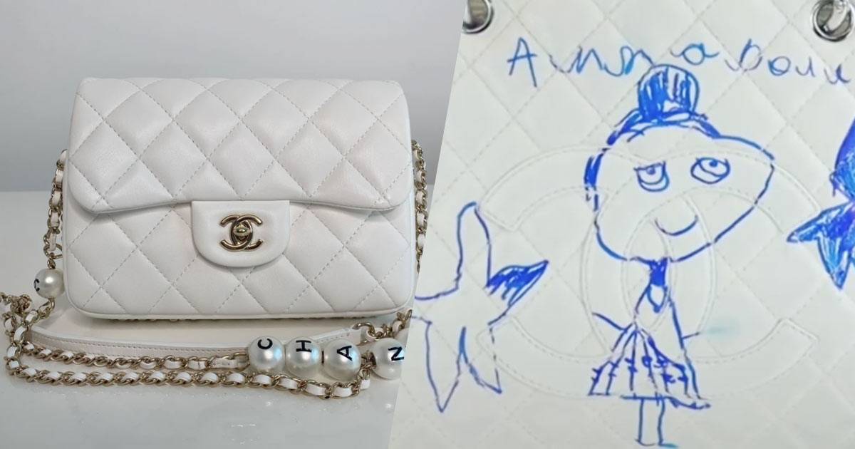 La figlia disegna sulla borsa di Chanel da 2500 euro: ecco la reazione della mamma
