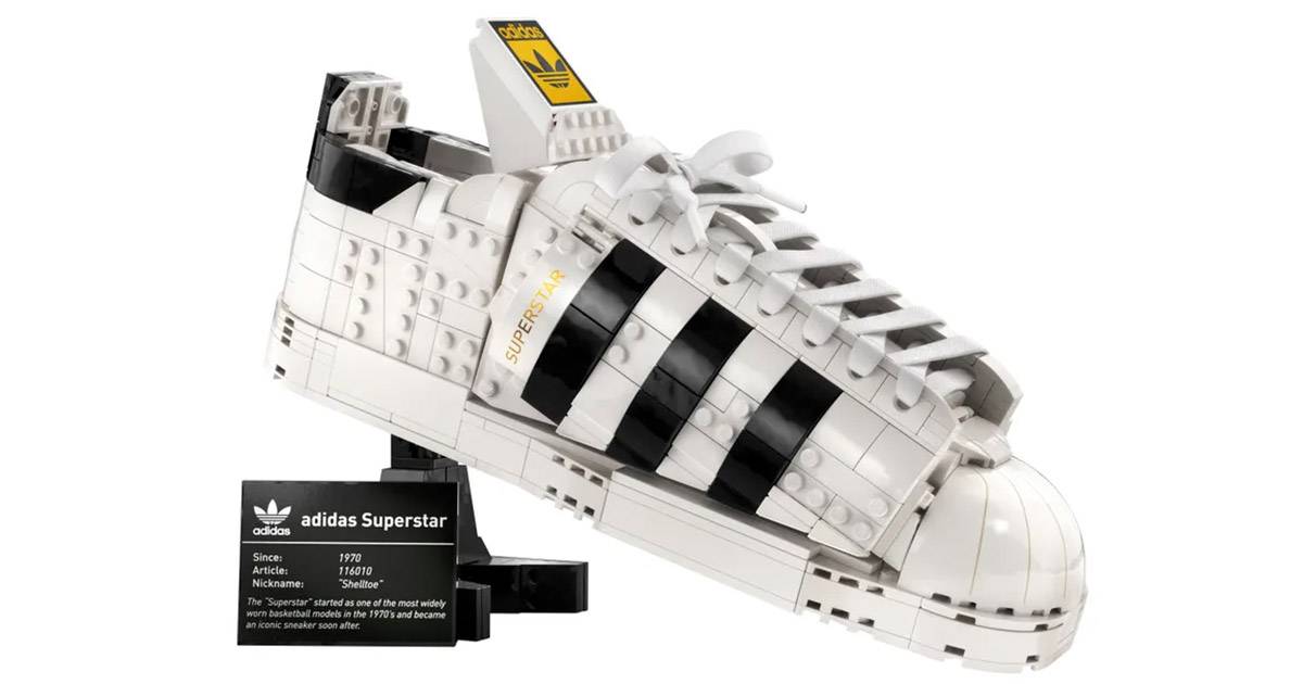 Ora  possibile costruire le iconiche Adidas Superstar con i mattoncini Lego