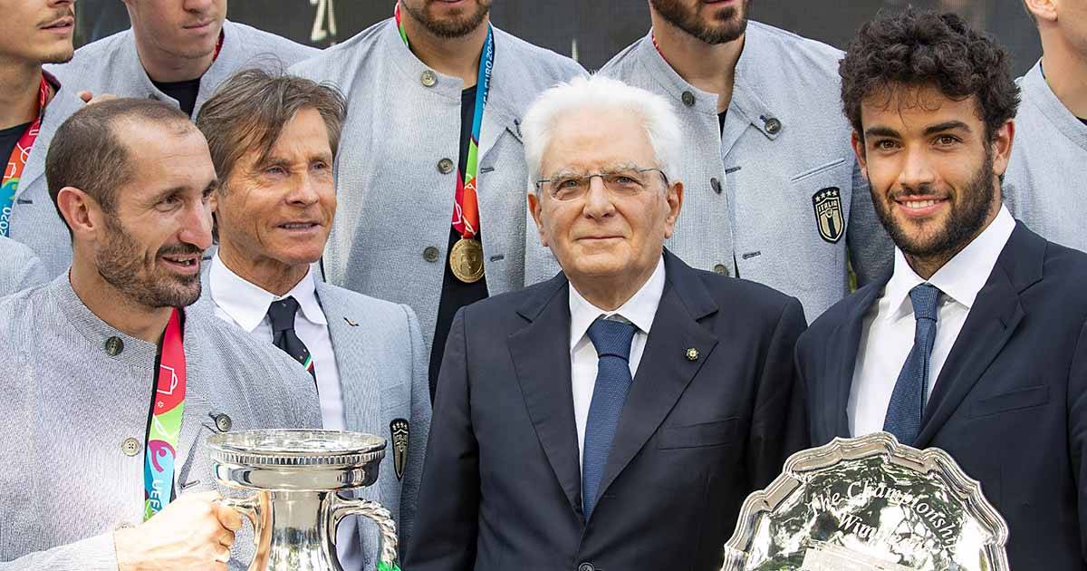 Mattarella riceve lItalia campione dEuropa e Matteo Berrettini Avete reso onore allo sport