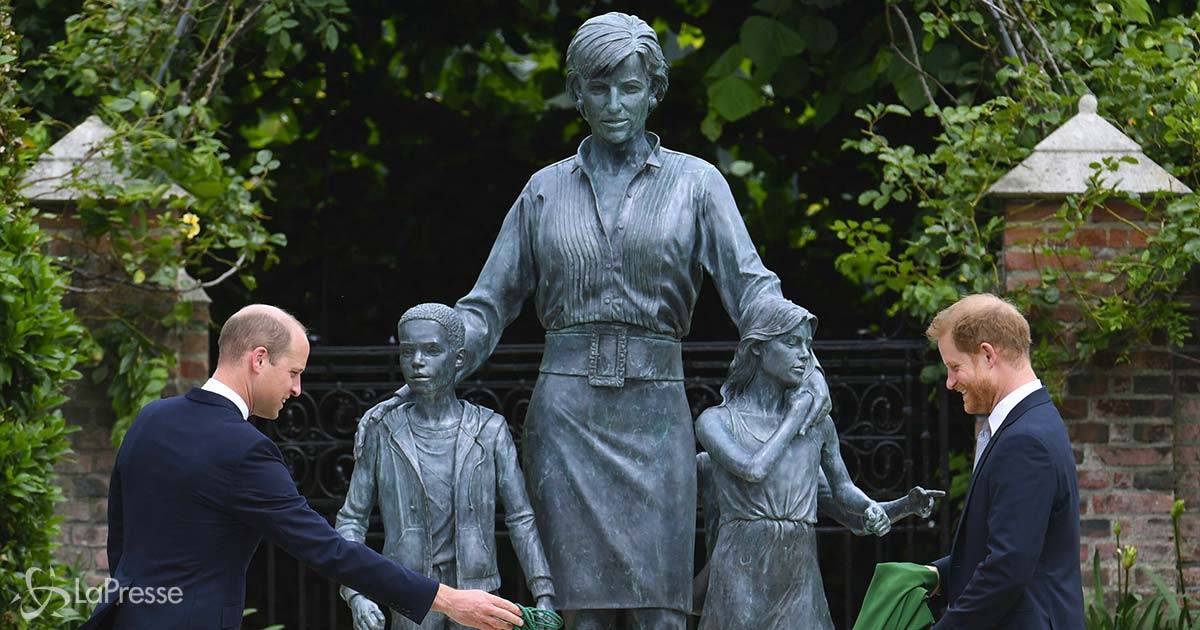 Lady Diana avrebbe compiuto 60 anni ecco la statua voluta da William e Harry