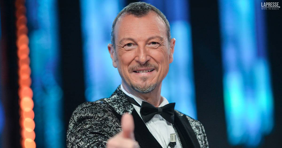 Sanremo 2022 Amadeus fa tris lannucio ufficiale