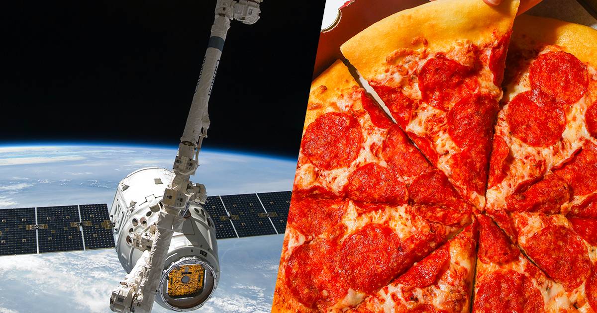 Nella stazione spaziale c8217 un pizza party 8220Ma niente ananas8221