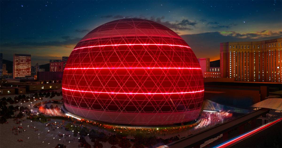 A Las Vegas stanno costruendo il teatro pi tecnologico del mondo  il Madison Squadre Garden Sphere