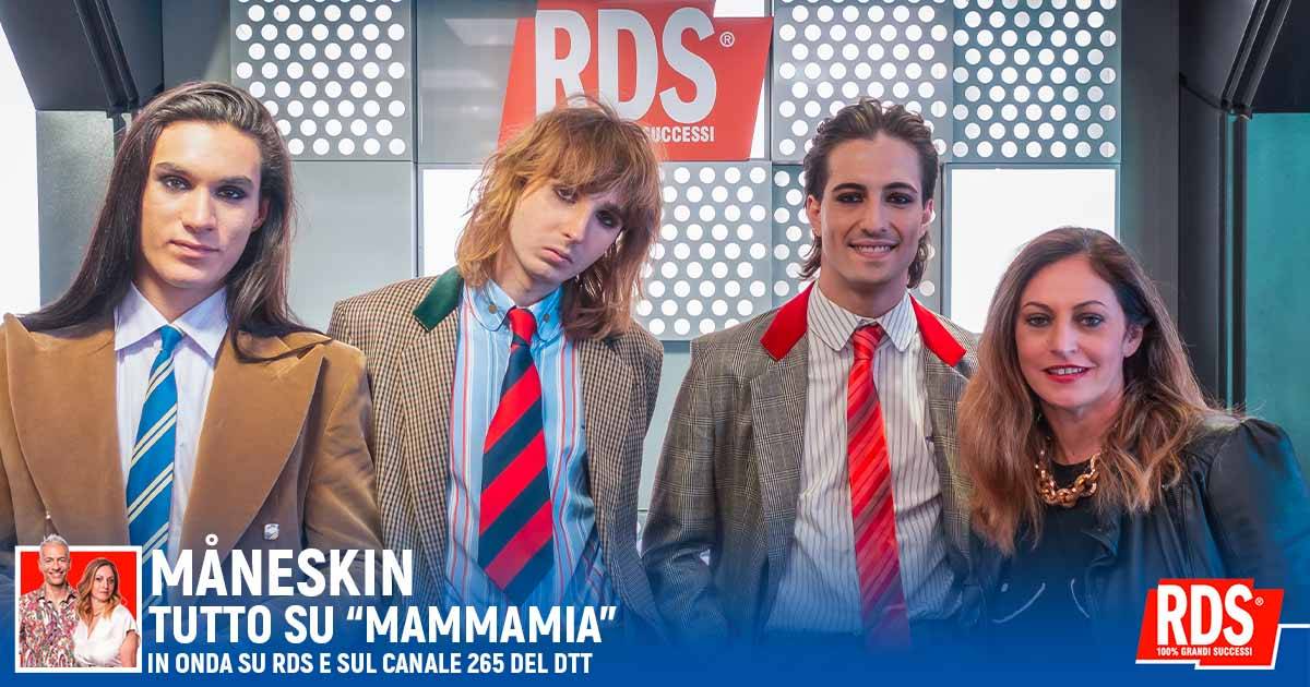 I Måneskin presentano “Mammamia” con I Peggio Più Peggio di RDS