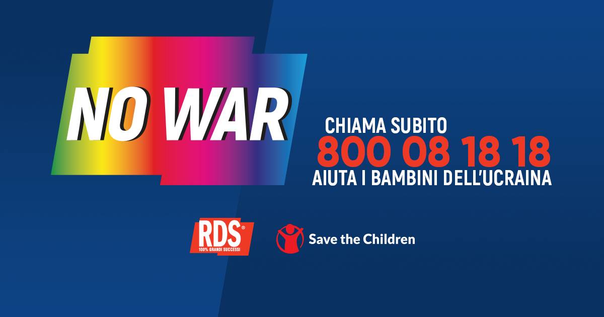 RDS No War: sosteniamo i bambini e le famiglie dell’Ucraina con Save The Children
