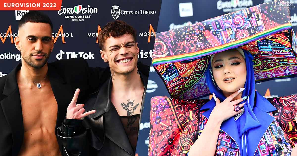 Eurovision 2022 da Mahmood e Blanco ad Achille Lauro i look pi stravaganti sul Turquoise Carpet