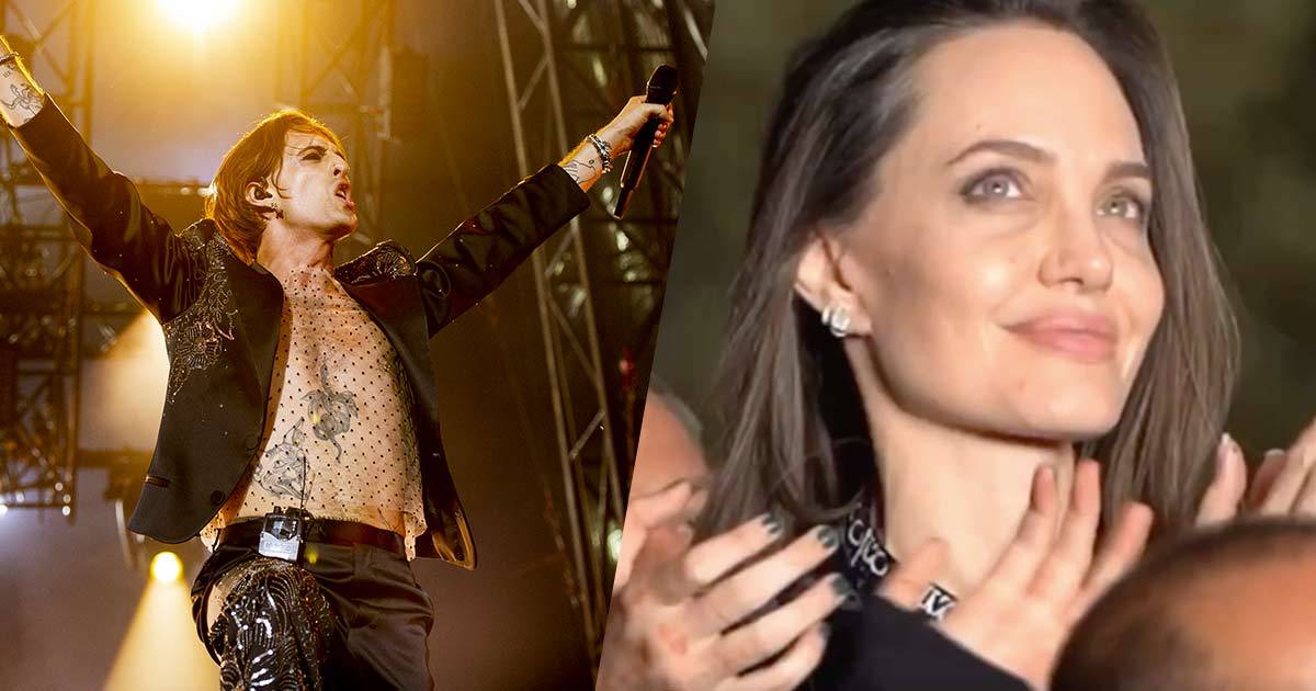 Angelina Jolie balla insieme alla figlia Shiloh al concerto dei Mneskin