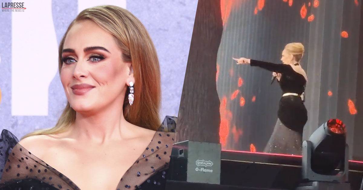 Adele interrompe il concerto a Londra: si accorge del malore di un fan e lo fa soccorrere