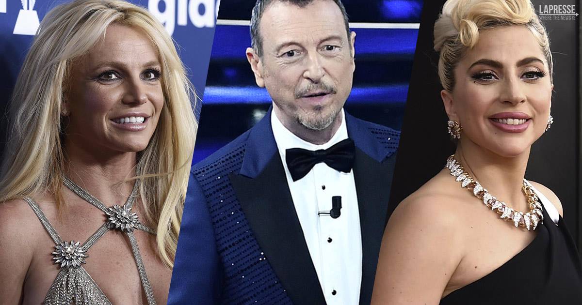 Amadeus vuole portare Lady Gaga e Britney Spears a Sanremo 2023