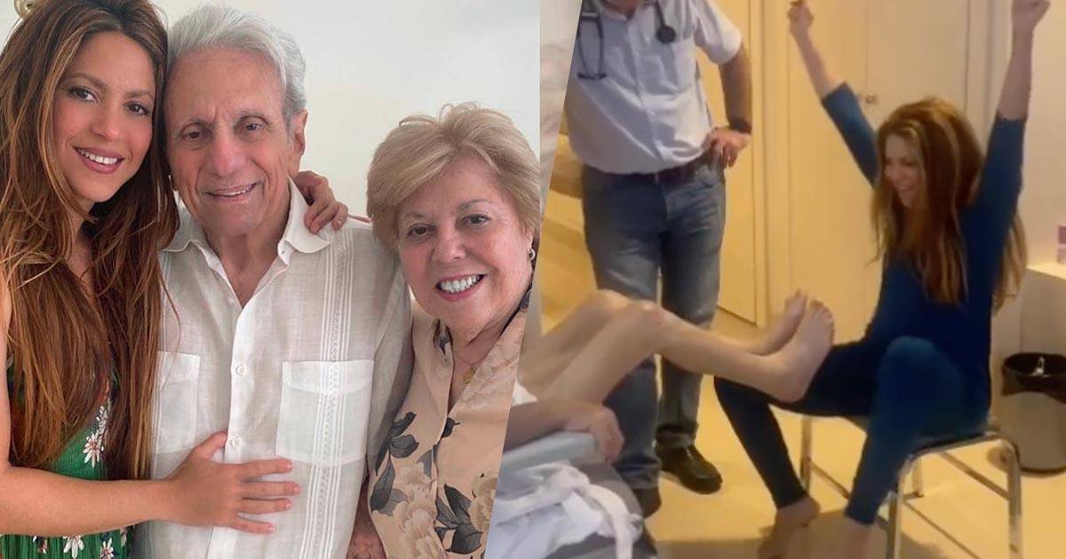 Tutto l’amore di Shakira per il papà: il tenero video in cui lo aiuta a muovere le gambe in ospedale