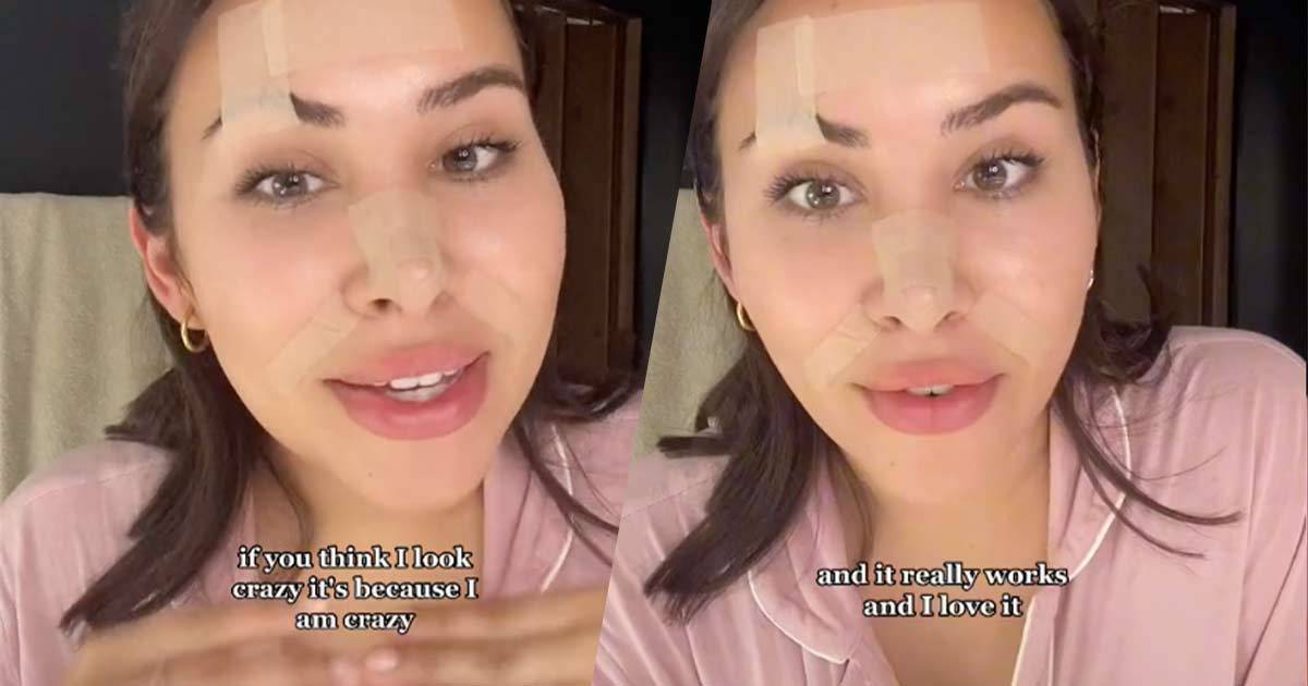 Coprirsi il volto con il nastro adesivo è la nuova mania di TikTok: ecco le controindicazioni