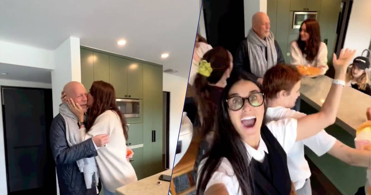 Bruce Willis festeggia il compleanno in famiglia il video di Demi Moore emoziona i fan