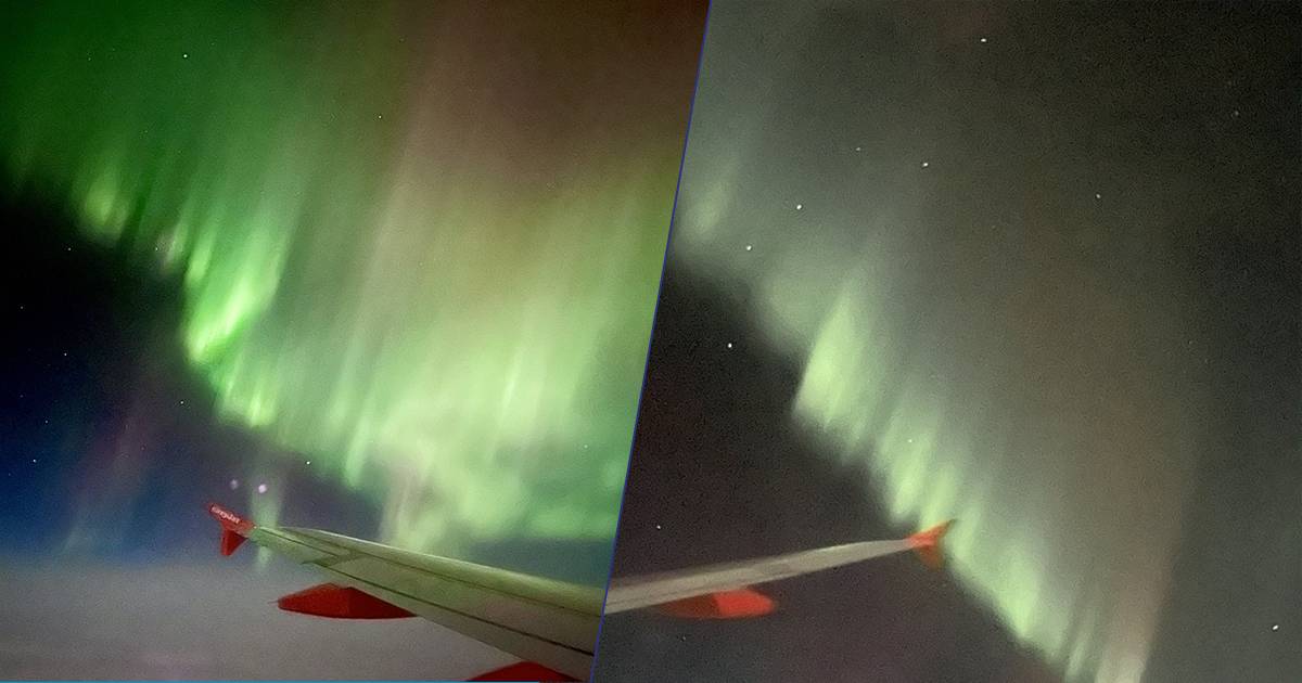 Pilota ruota l’aereo di 360° per far ammirare a tutti i passeggeri questa splendida aurora boreale