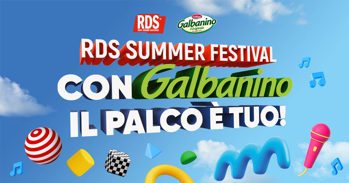 RDS Summer Festival, con Galbanino il palco è tuo!