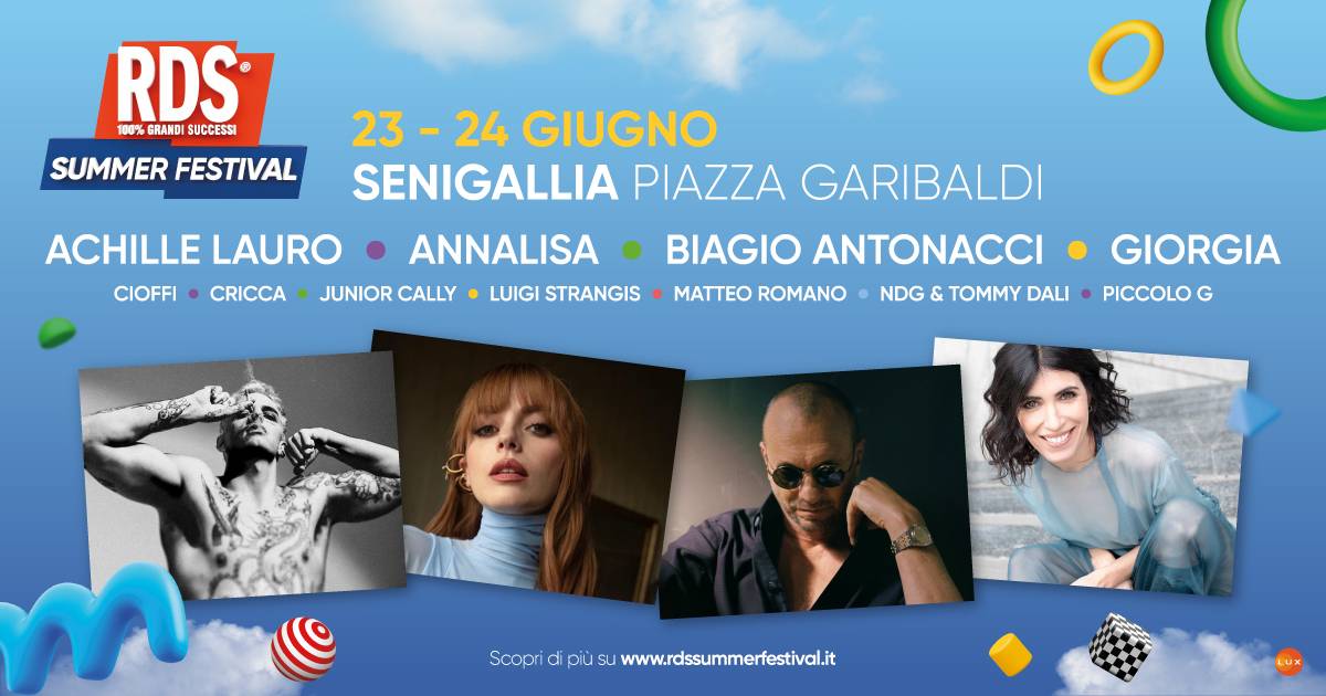 RDS Summer Festival 2023 i cantanti e tutte le info dellevento a Senigallia