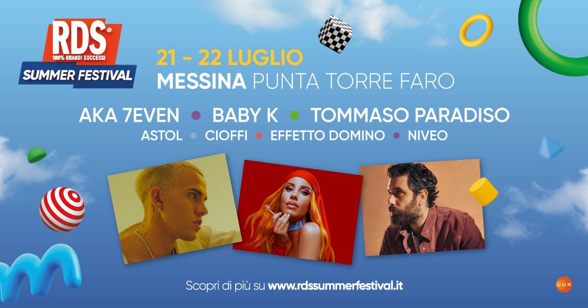 RDS Summer Festival 2023 i cantanti che si esibiranno a Messina